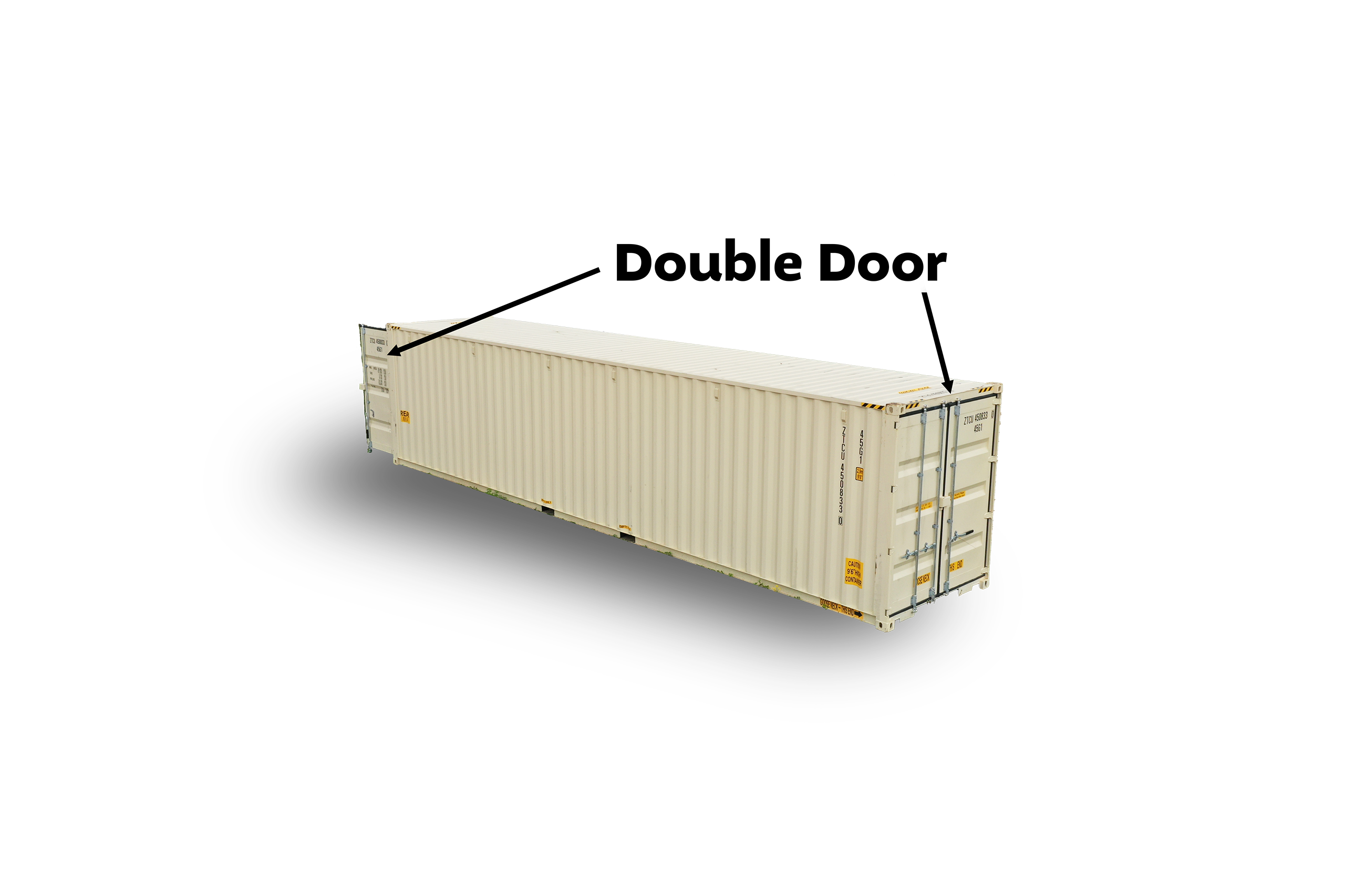 WEB_Double Door CAPTIONED Shipping Container (4) Double Door 40 Foot Storage Container for sale
